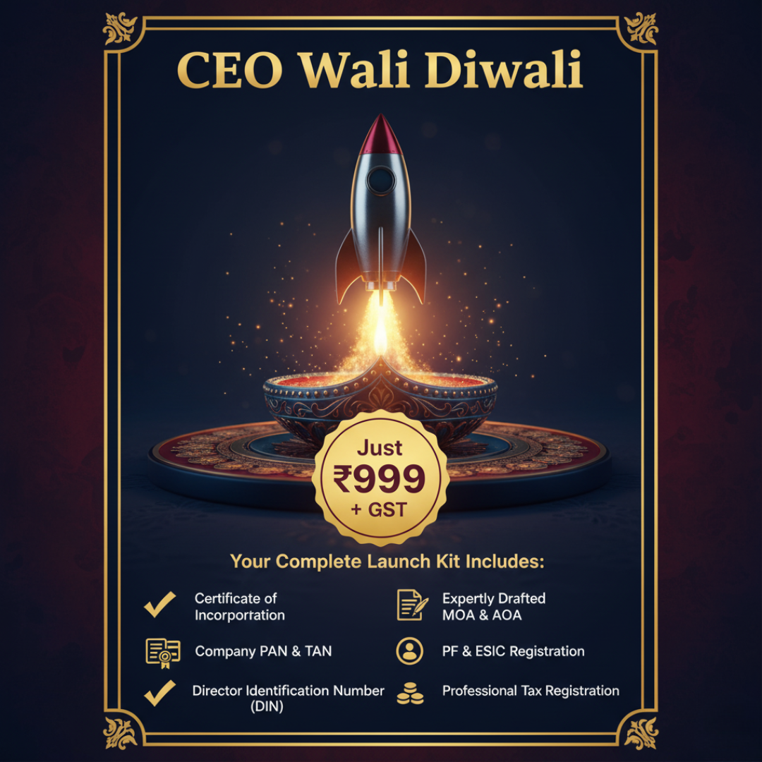 Filing Buddy Ye Diwali, CEO Wali REGISTER COMPANY AT 999