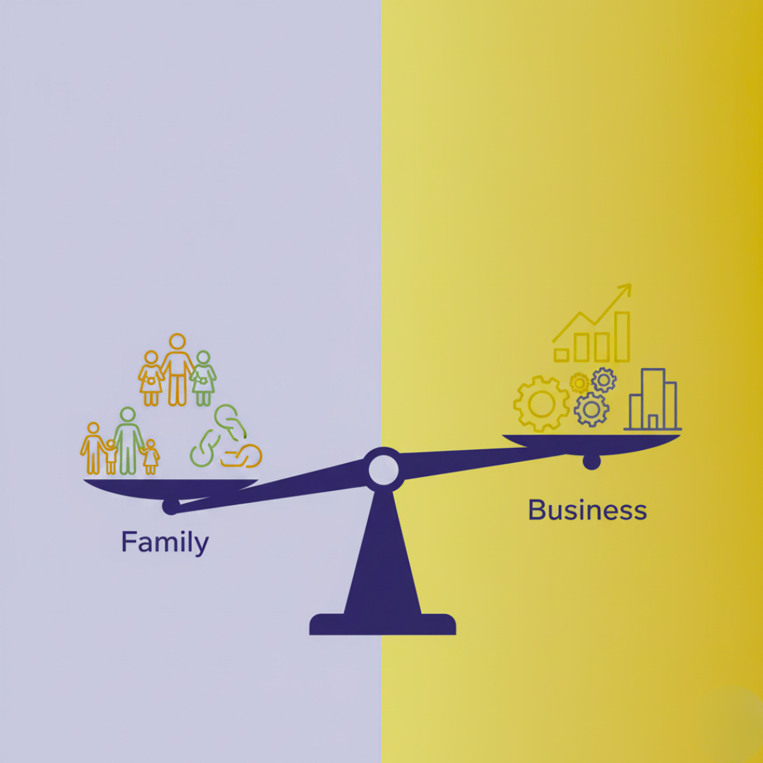 Balance between family and business