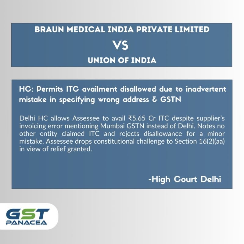 b braun medical india pvt ltd vs Union of India, a linked in post by Abhishek Raja Ram