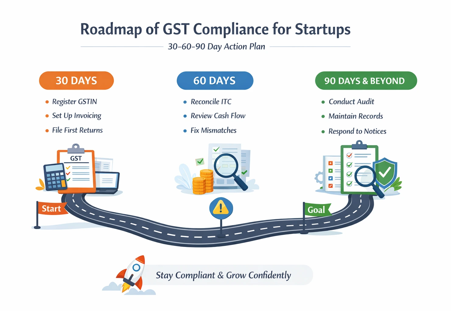 Roadmap of GST compliance for startups