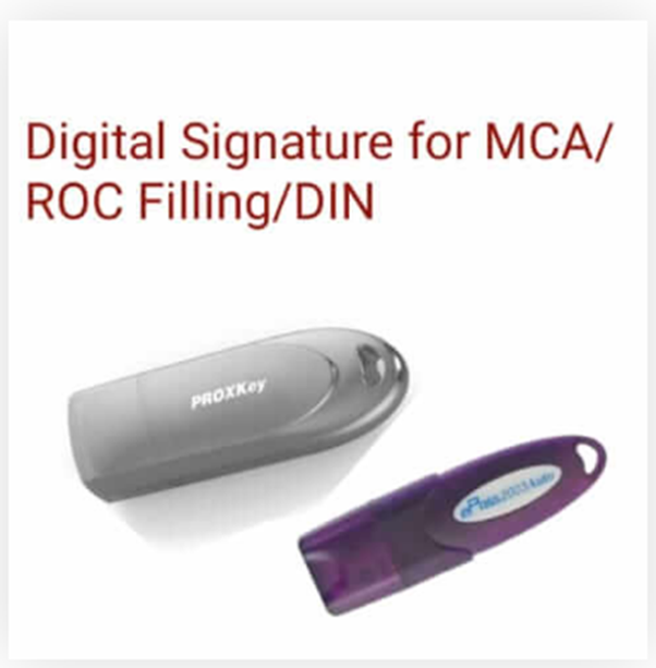 Digital Signature for MCA/ROC Filing/DIN