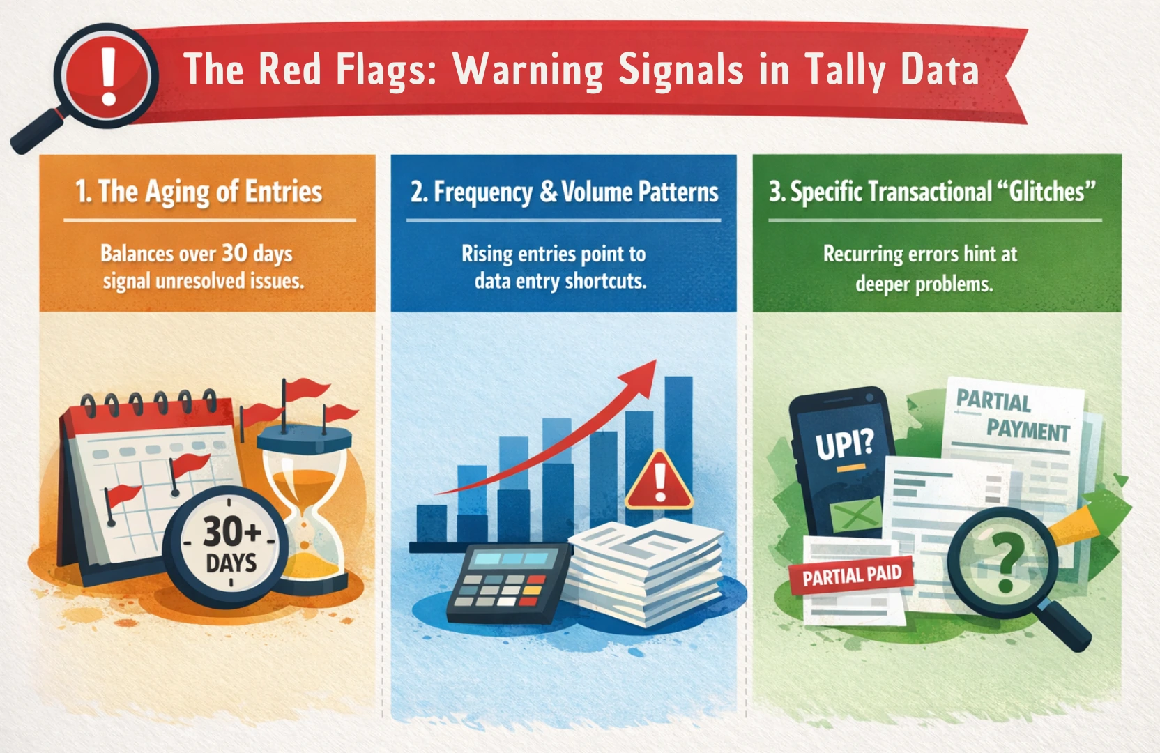 Tally data red flags (warning signs)
