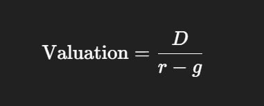 VALUATION FORMULA